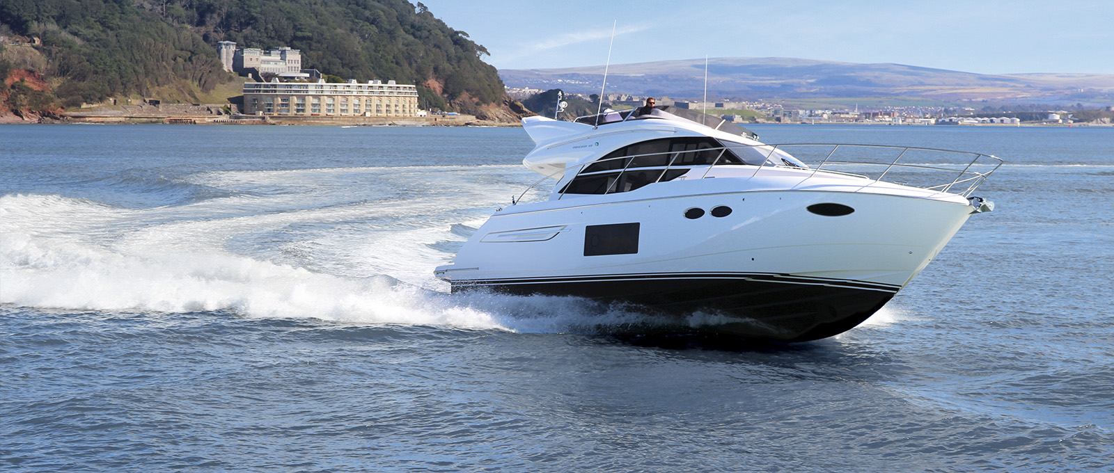 Princess 49, avalible in Australia from the Boutique Boat company